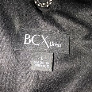 Black scratched mini dress